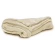 Ivory Micro Fleece Throw Blanket
