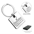 Cube Laser Engraved Metal Keyholder