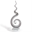 20" H Black and White Stripes Corkscrew Centerpiece