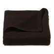 Black Jersey Fleece Throw Blanket