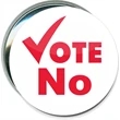 Vote No, Political Button