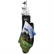 Microfiber Scrubber Golf Towel (Trifold Hook & Grommet)