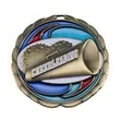 2 1/2" Cheerleader Color Epoxy Medal