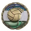 2 1/2" Volleyball Color Epoxy Medal
