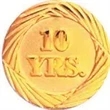 10 Year Service Lapel Pin