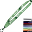 3/4" Cotton Lanyard w/ Metal Crimp & Split Ring
