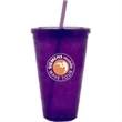 24 oz BPA Free Acrylic Travel Tumbler with Straw