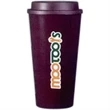 16 oz Double Wall BPA Free Plastic Tumbler with Lid