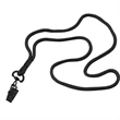 1/8" Polyester Cord Lanyard with Bulldog Clip