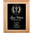 Premium Blonde Alder Wood Award Plaque