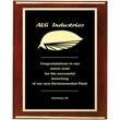 Engraved Piano Finish Rosewood Award Plaque