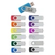 Swing USB Flash Drive w/Metal Swivel Cover