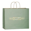 Matte Color Paper Shopper Bags - Foil Stamp