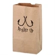 Natural Kraft Paper SOS Lunch Bag - 6 lb - Flexo Ink