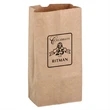 Natural Kraft Paper SOS Lunch Bag - 8 lb - Flexo Ink