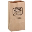 Natural Kraft Paper SOS Grocery Bag - 10 lb - Flexo Ink