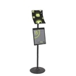 Observe Pro Sign Stand with 8.5" x 11" graphic & lit rack