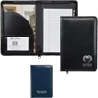 9.5" x 6.5" Blk Wexford Junior Zippered Pad Folder