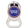 Silver Round Bottle Opener Key Ring