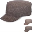 Ladies' Fashion Plaid Military Cap
