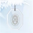 Octagonal Christmas Crystal Ornament