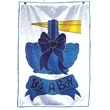 Screen printed It's a Boy stock design flag
