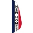 3' x 10' Message Feather Flag - New Homes
