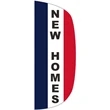 3' x 8' Message Flutter Flag - New Homes