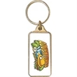 Express Line Rectangle Key Chain (2"x 1")