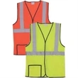 Single Stripe L/XL Yellow Solid Safety Vest