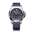 Blue Dial Genuine Rubber Strap Timepiece