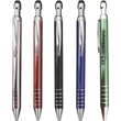 Aluminum Plunger Action Pen with Soft PDA Stylus