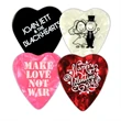 Celluloid Heart Shaped Guitar Pick