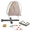 Dominoes & More Travel Pack - 12 Games in 1, Portable Set