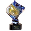 Diamond Twist Art Glass Award