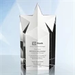 Optical Five Star Crystal Award 7"H