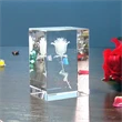 3D Laser Crystal Block Award / Gift 2" x 2" x 3 1/8"