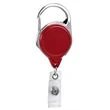 Blank Red No-Twist Carabiner Retractable Reel