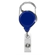 Blank Royal Blue No-Twist Carabiner Retractable Reel