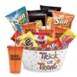 Office Group Halloween Candy & Tumblers Basket