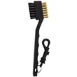 2 Sided Metal and Nylon Bristles PP Golf Brushes with Clip