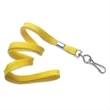 Yellow Flat Blank Lanyard with Swivel Hook
