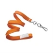 Orange Flat Blank Lanyard Swivel Hook & Breakaway