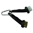 Copper & Plastic Combination Golf Club Brush w/Carabiner
