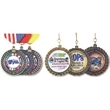 Stock insert medals and ribbons
