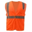 Class 2 Mesh Hook & Loop Vest - Orange