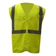 Class 2 Mesh Vest with PVC Pocket - Lime