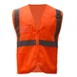Class 2 Mesh Vest with PVC Pocket - Orange