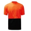 Non-ANSI Short Sleeve Safety T-Shirt With Black Bottom