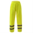Class E Safety Rain Pants - Lime